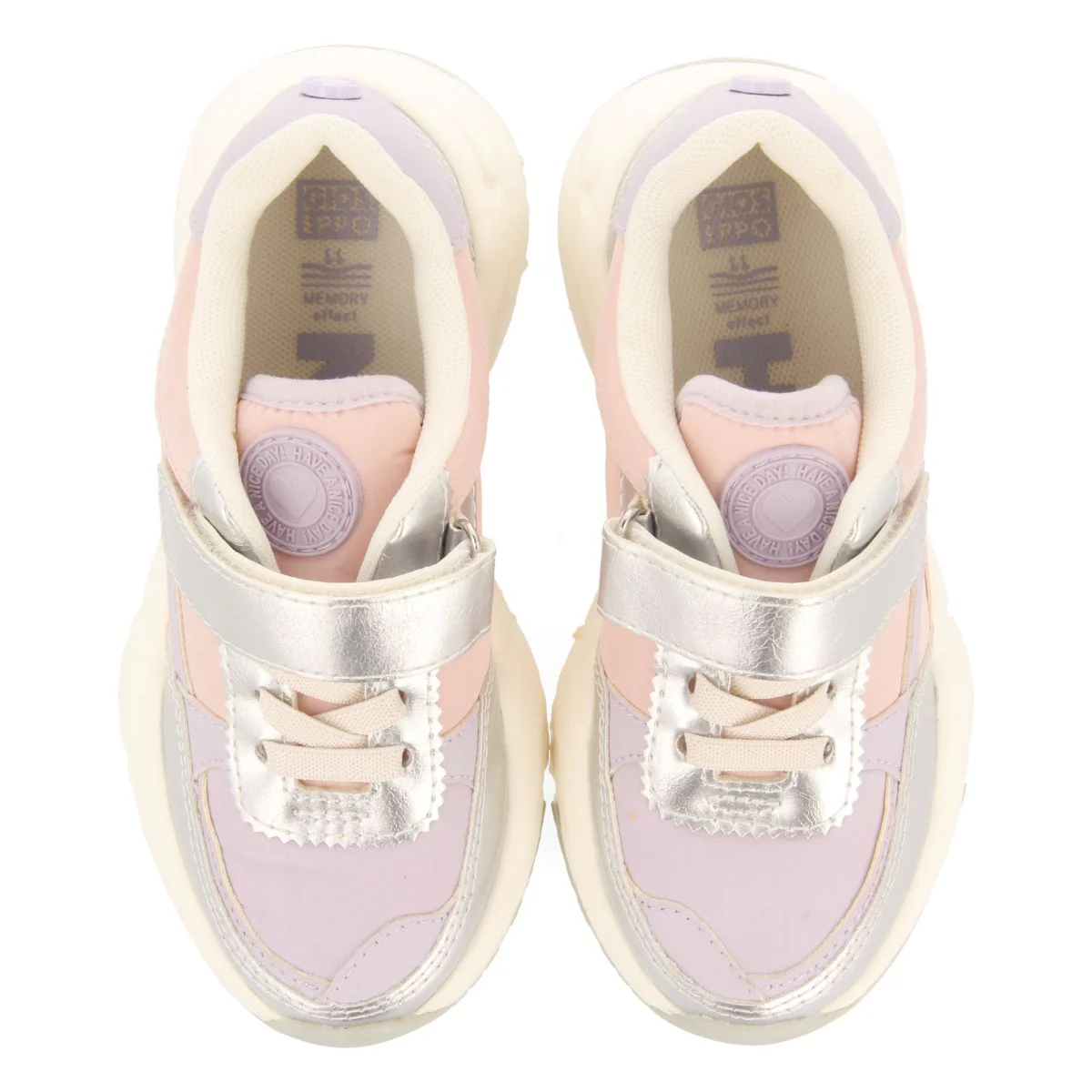 LILAC SNEAKERS WITH PINK DETAILS AND METALLIC ACCENTS FOR GIRLS AND BOYS NASICE - Image 4