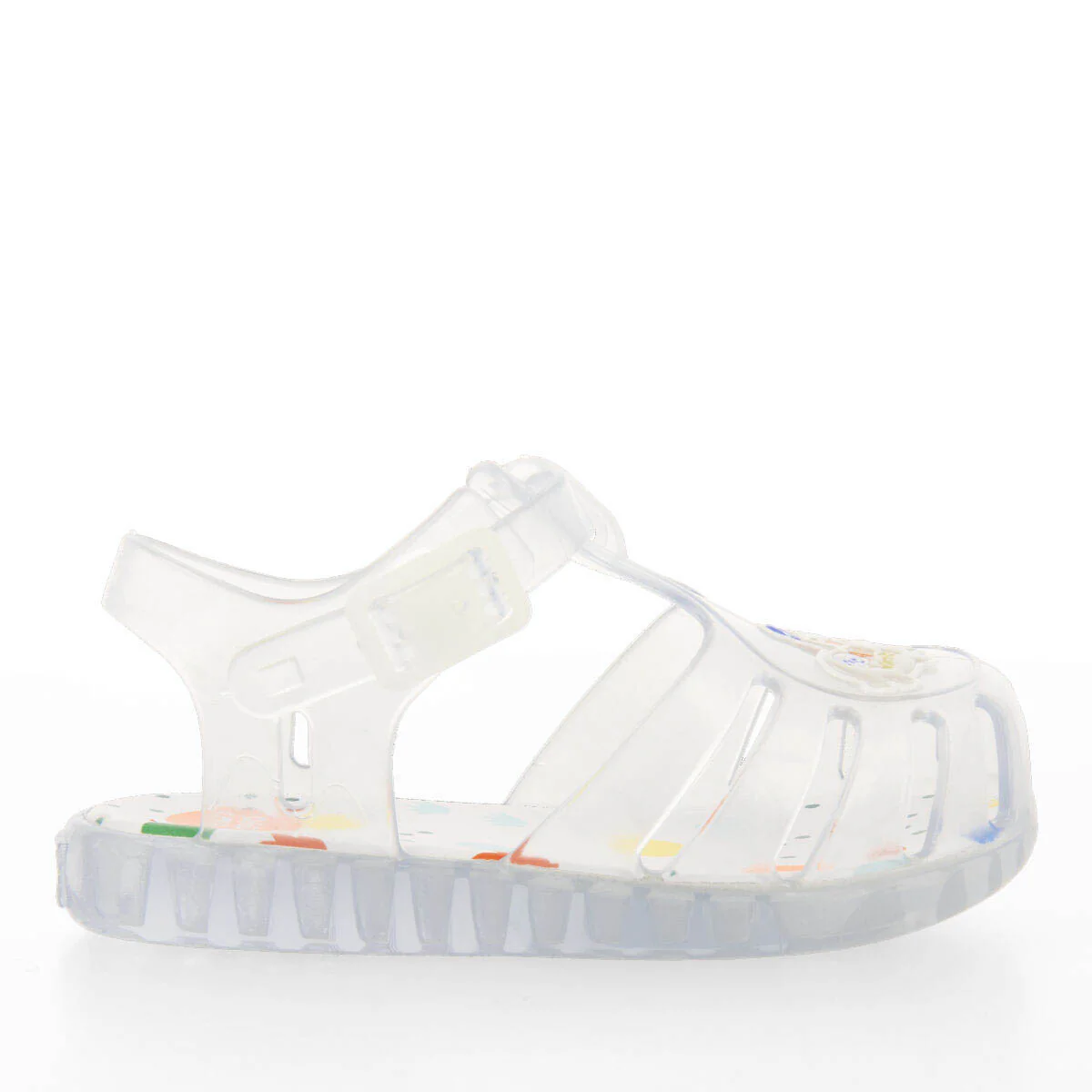 Luciara babies clear jelly sandals with elephant design