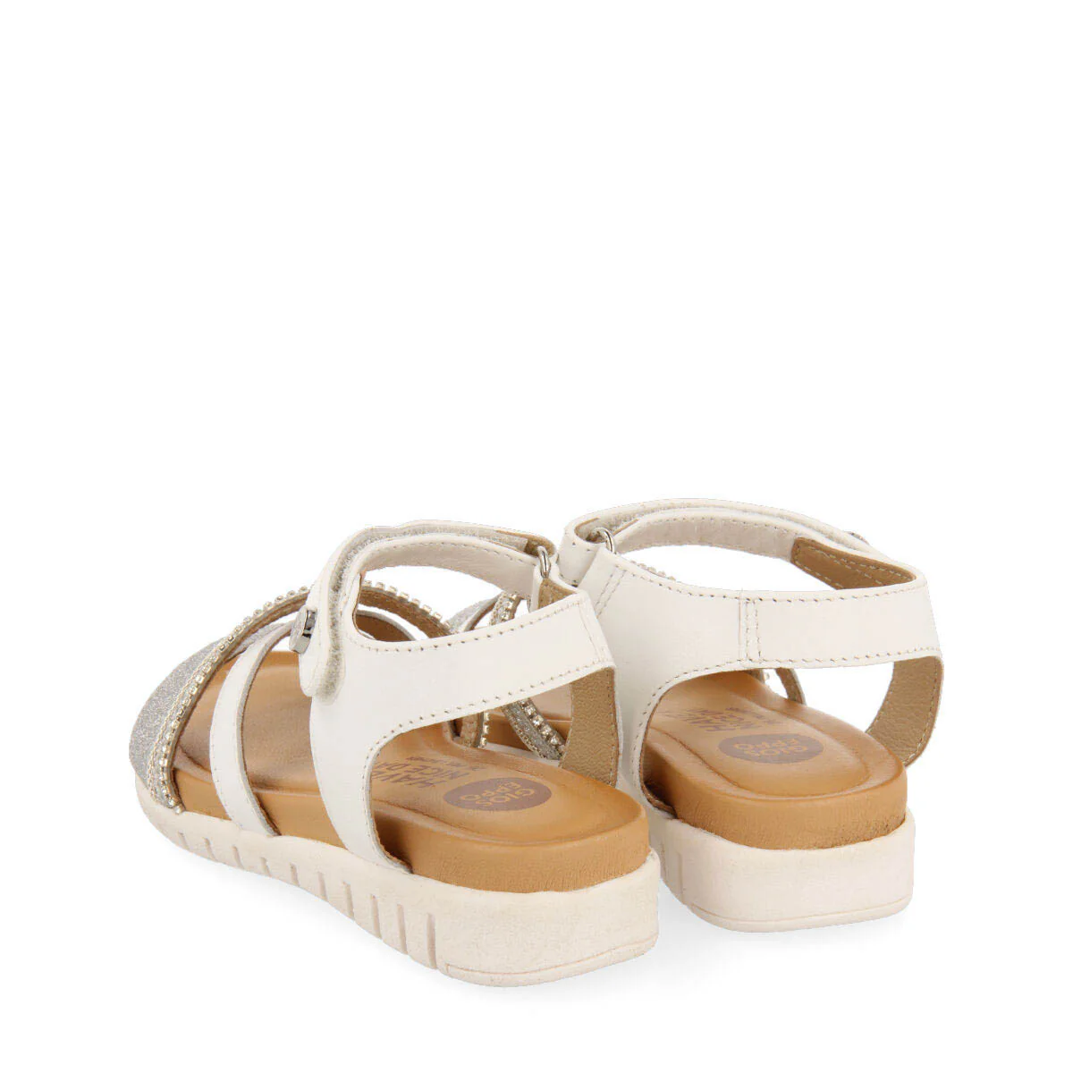 Maroa girls detailed white leather sandals - Image 4