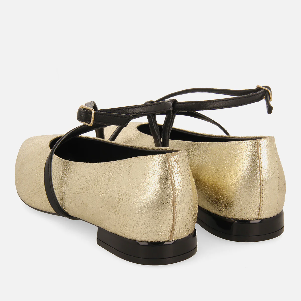 METALLIC LEATHER BALLET FLATS TURKEVE - Image 4