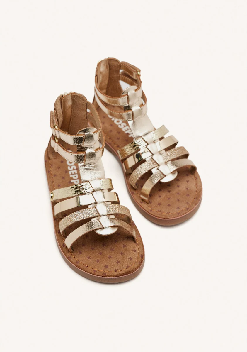 METALLIC LEATHER SANDALS WITHEE - Image 2