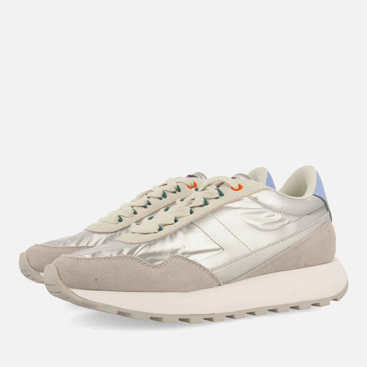 METALLIC LEATHER SNEAKERS PRAESTO - Image 2