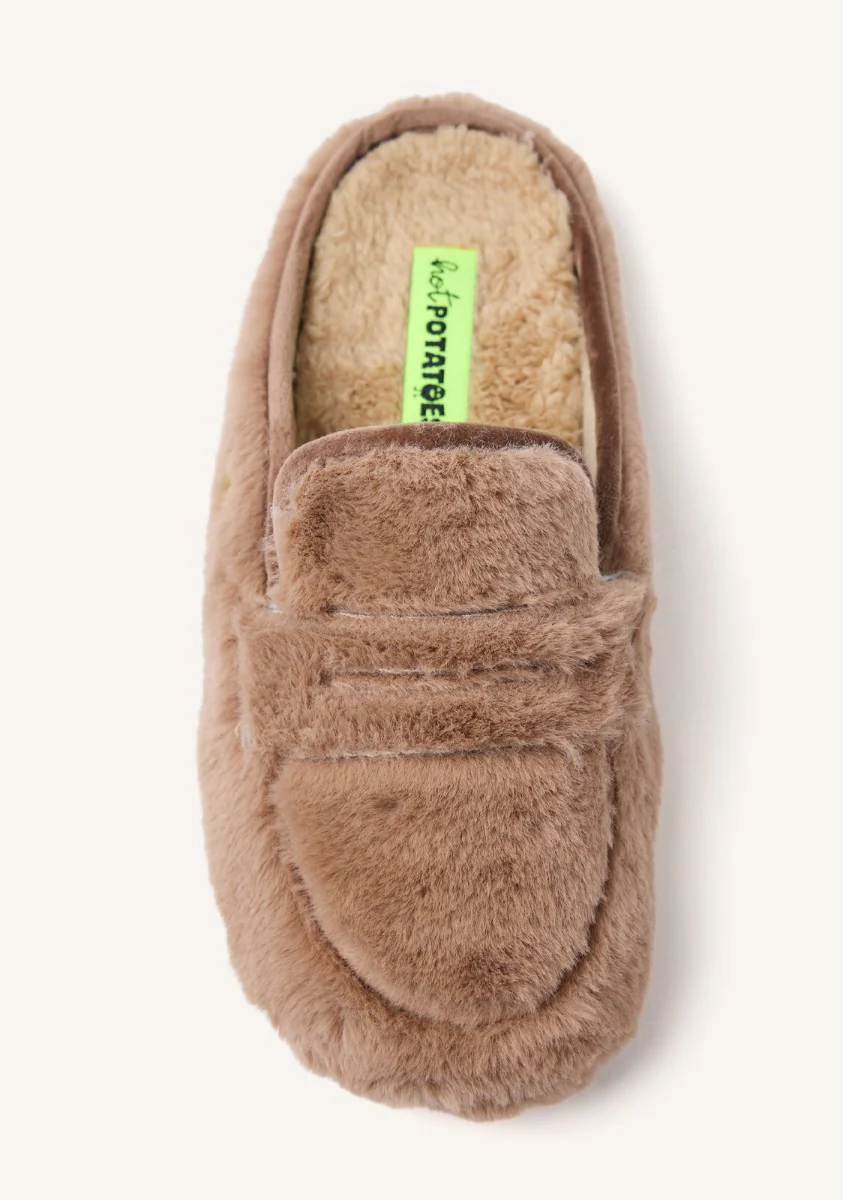 MICROFIBER MOCCASIN TYPE HOUSE SLIPPERS HARRIETTA - Image 5