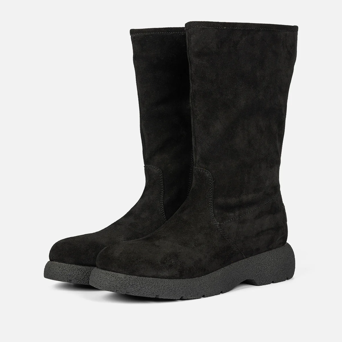 MULTI-POSITION LEATHER SUEDE BOOTS WITH FUR KOSSEN - Image 2