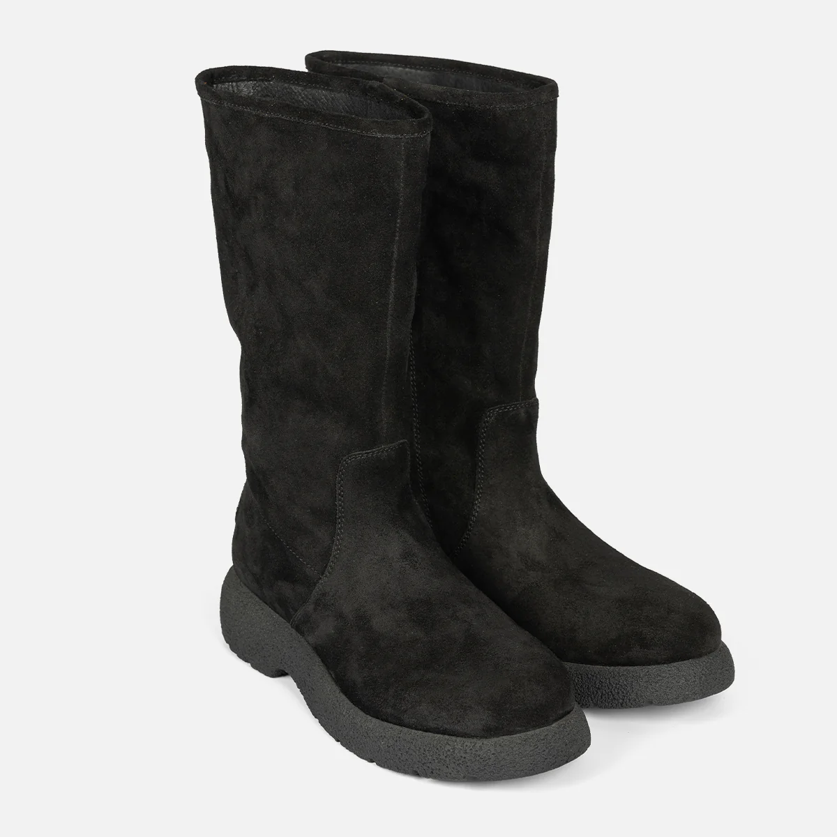 MULTI-POSITION LEATHER SUEDE BOOTS WITH FUR KOSSEN - Image 3