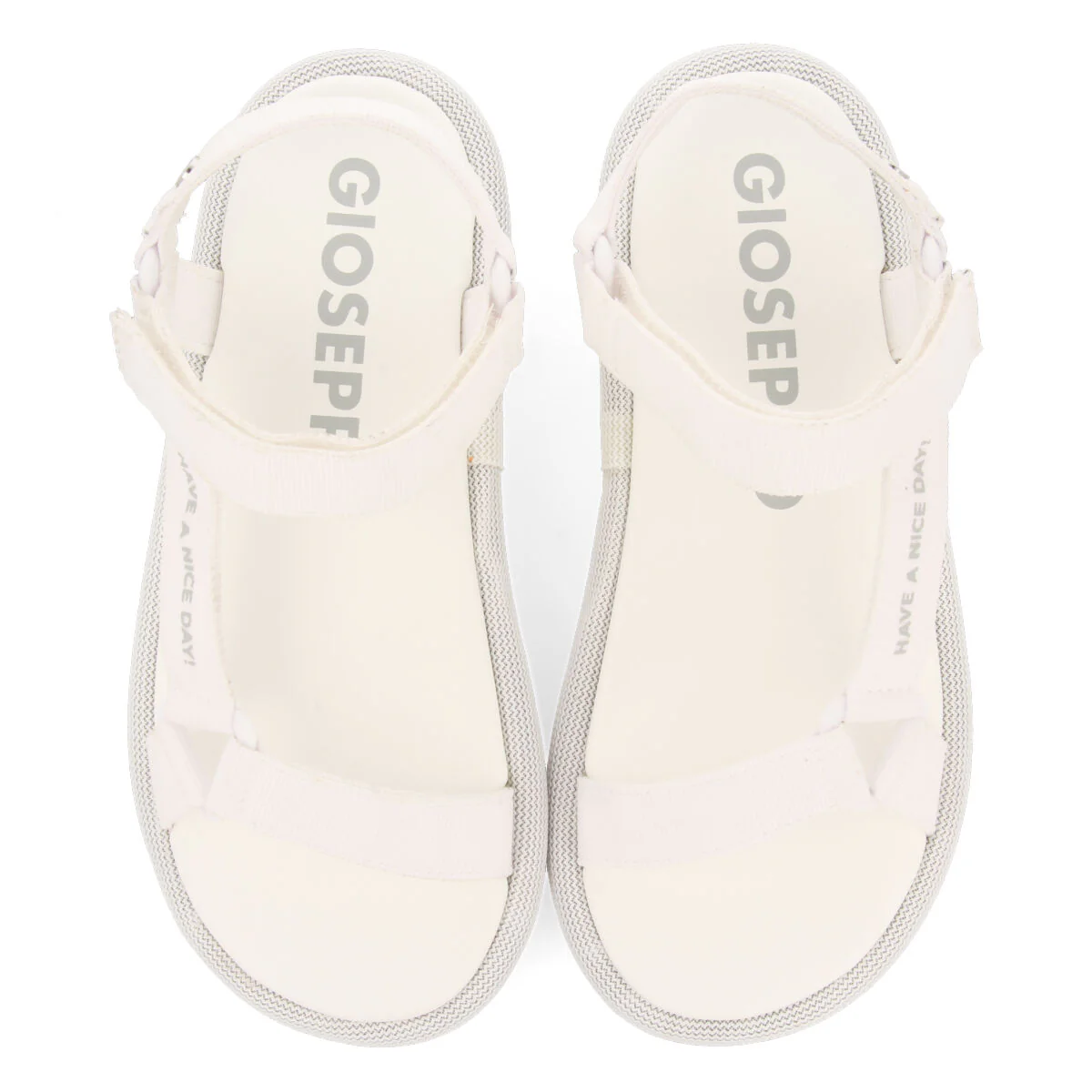 Navirai off-white sandals with straps and adjustable fastening - Image 3