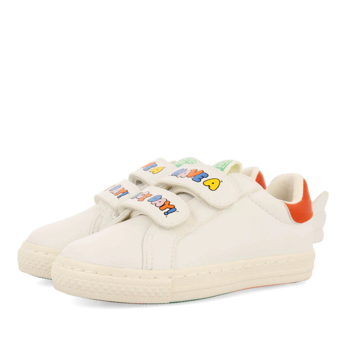 Oglala children's white sneakers with decorative wings - Image 2
