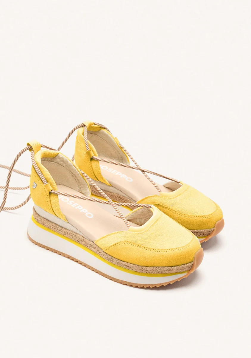OPEN LEATHER PLATFORM RAFFIA SNEAKERS CHITTENDEN - Image 2