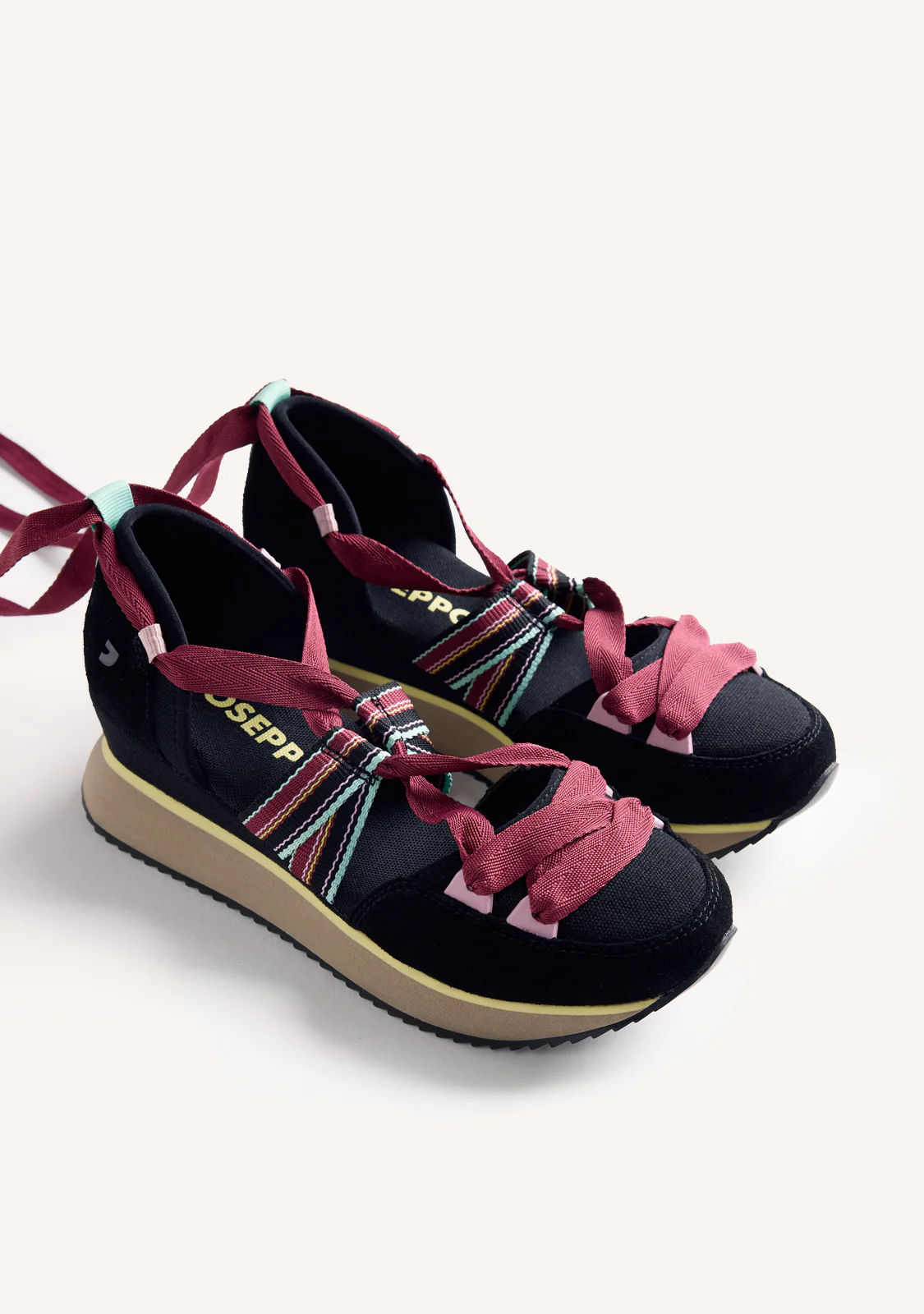OPEN LEATHER WEDGE SNEAKERS MERTI - Image 2