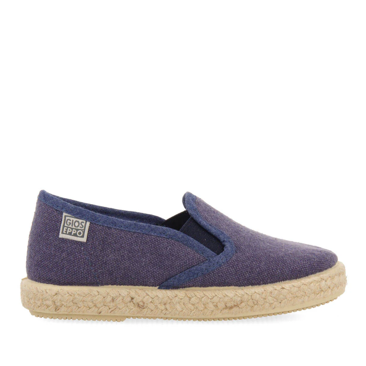 Orizaba boys navy blue espadrilles with side elastics