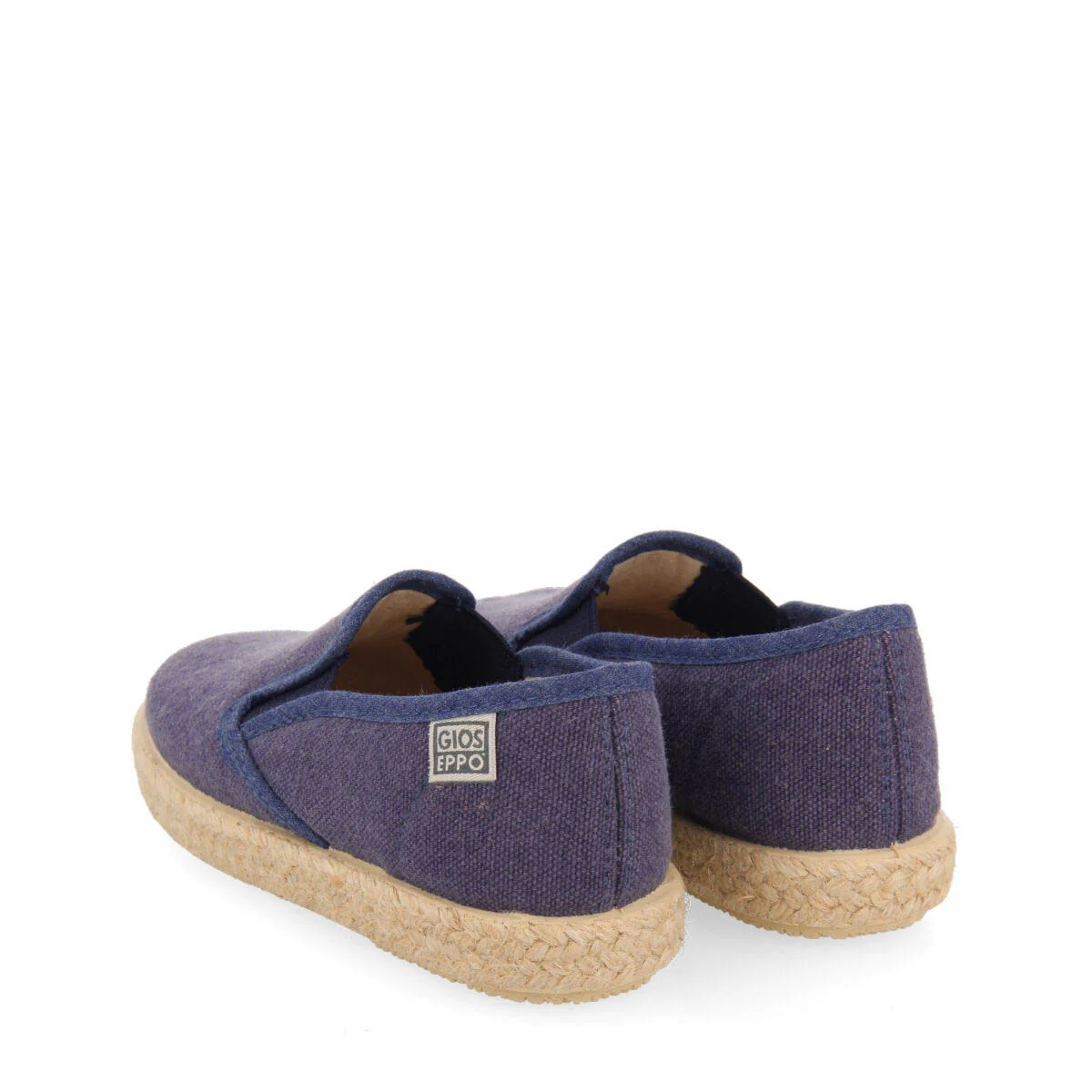 Orizaba boys navy blue espadrilles with side elastics - Image 4
