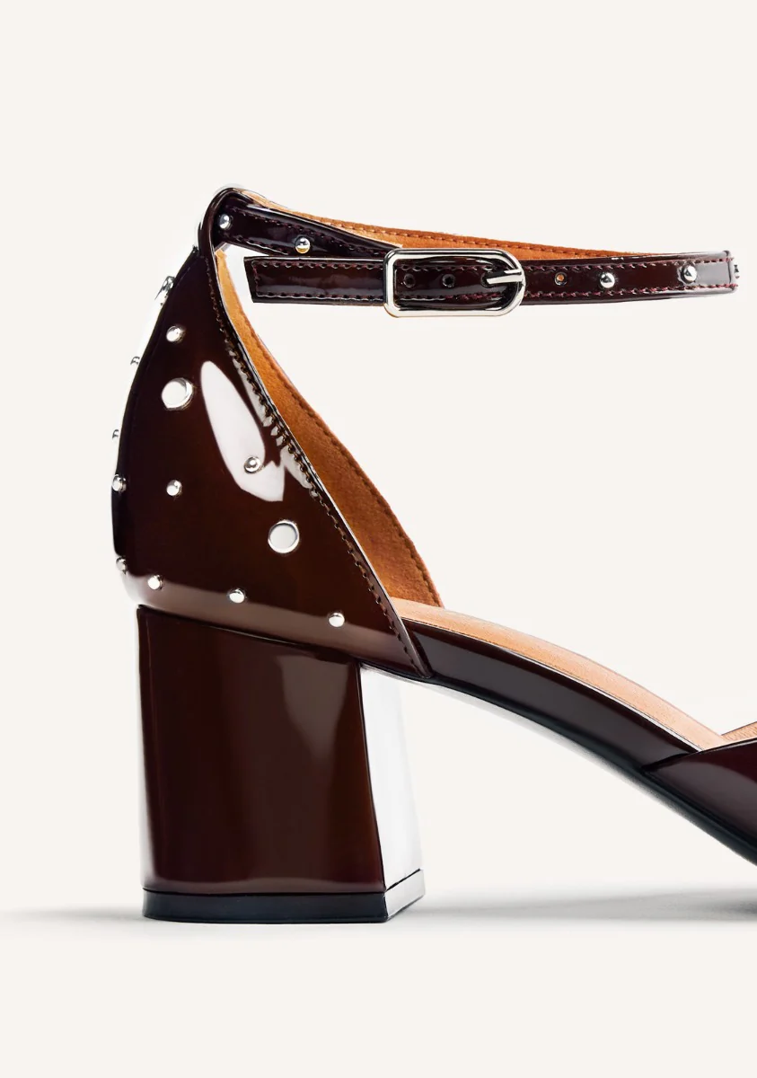 PATENT LEATHER EFFECT STUDDED MARY-JANES KINBRAE - Image 4
