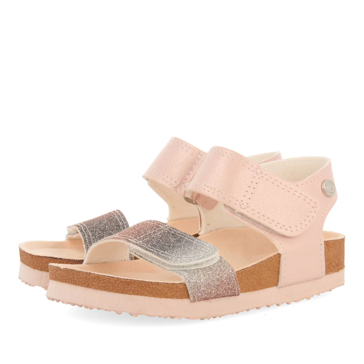 PINK BIO SOLE FLIP-FLOPS WITH GLITTER FOR GIRL AND BOY DUFUR - Image 4
