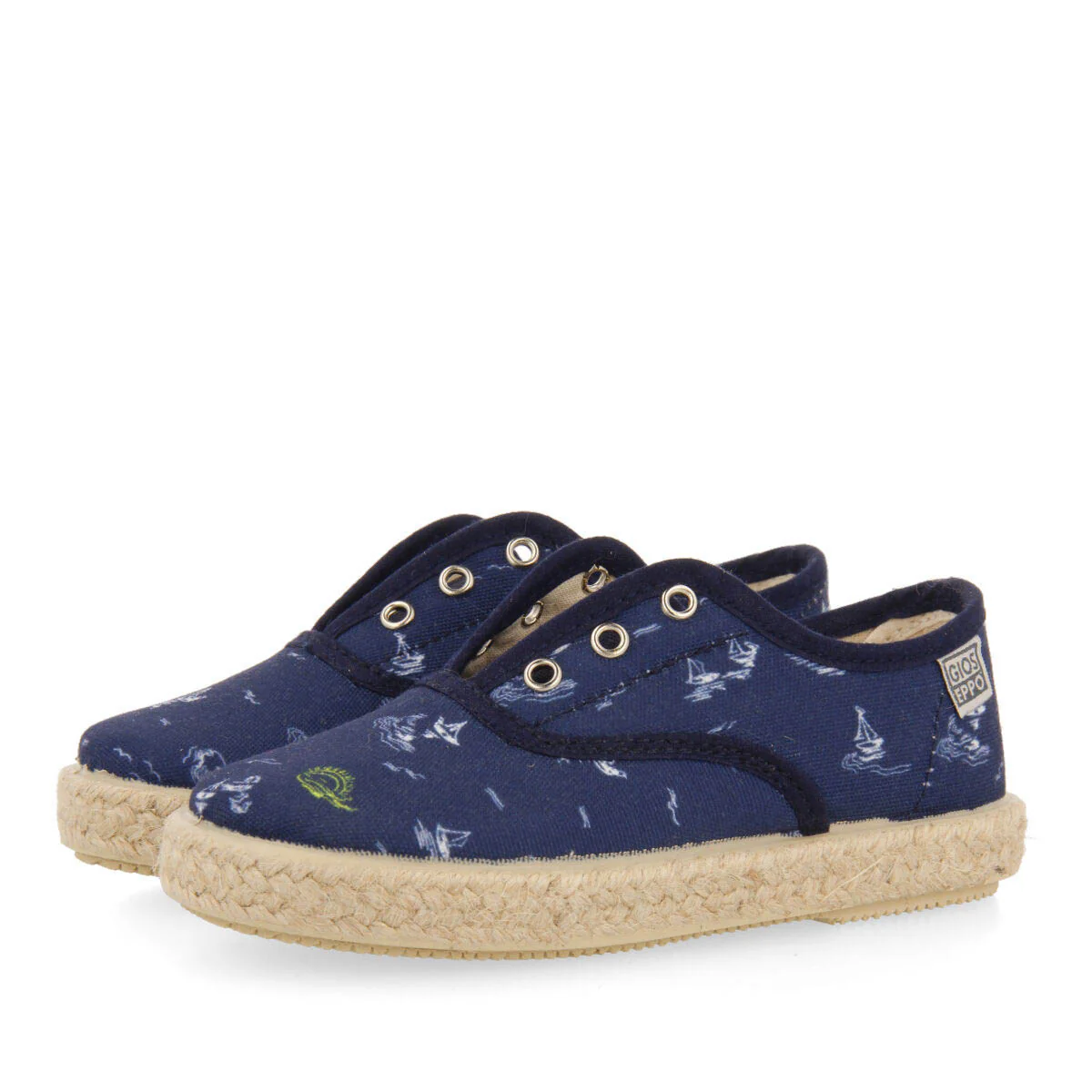 Pocri babies navy bluerinted espadrilles - Image 2