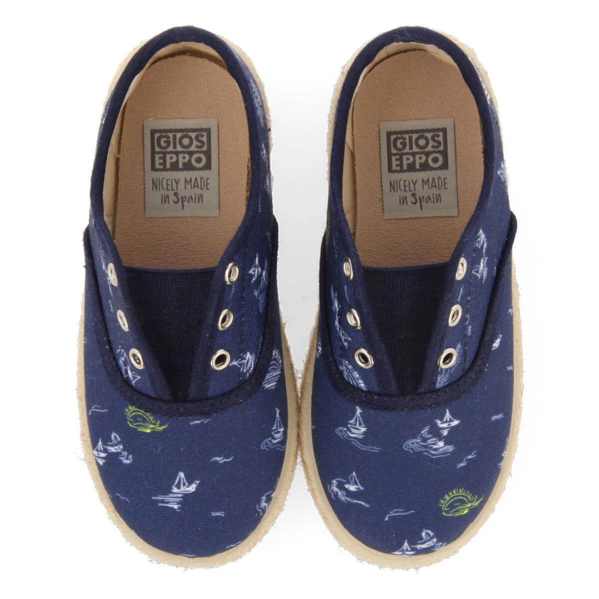 Pocri babies navy bluerinted espadrilles - Image 3