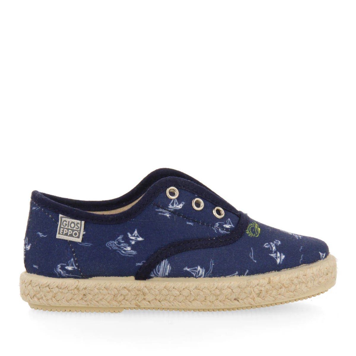 Pocri boysrinted navy blue espadrilles