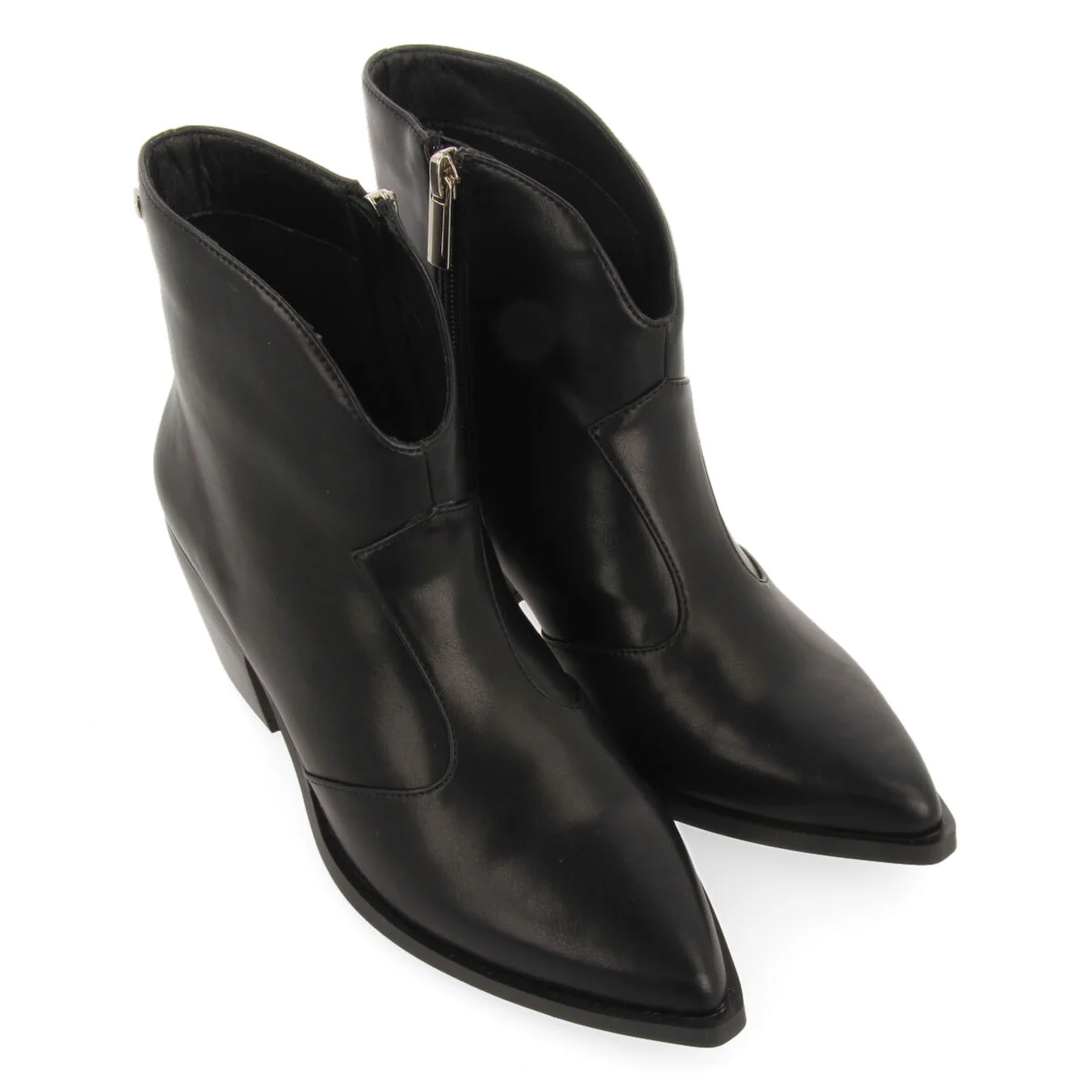 Portree women's black cowboy boots - Image 3