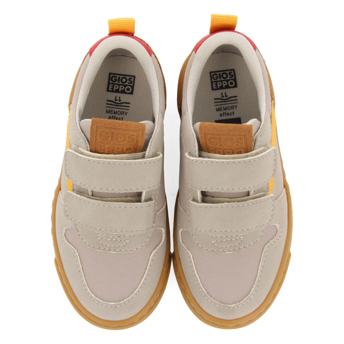 Presque children's grey retro sneakers with adjustable fastenings - Image 3