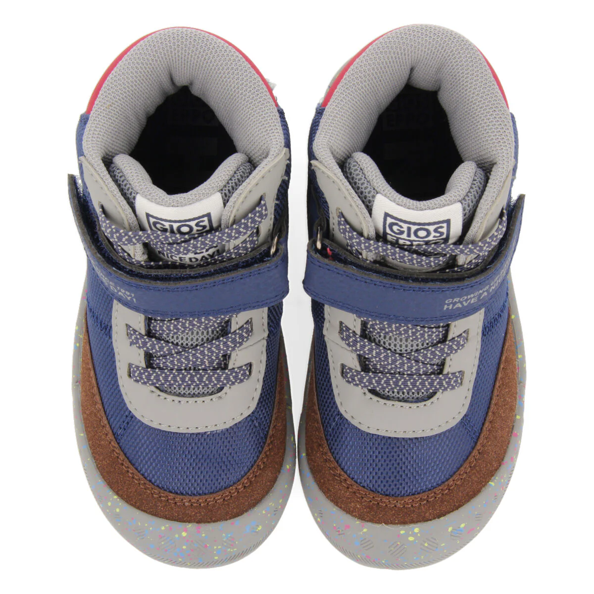 Radmer children's navy blue hiking boot-style sneakers - Image 3