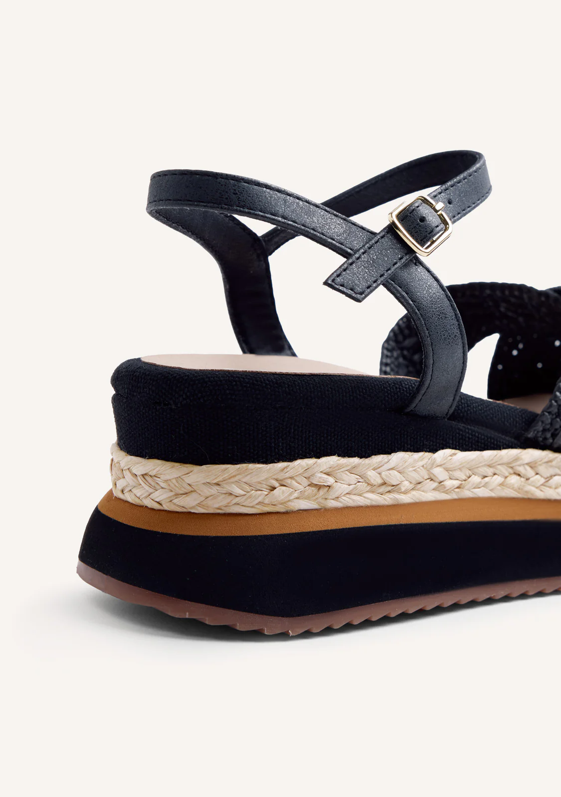 RAFFIA WEDGE CROCHET SANDALS TREVELIN - Image 4