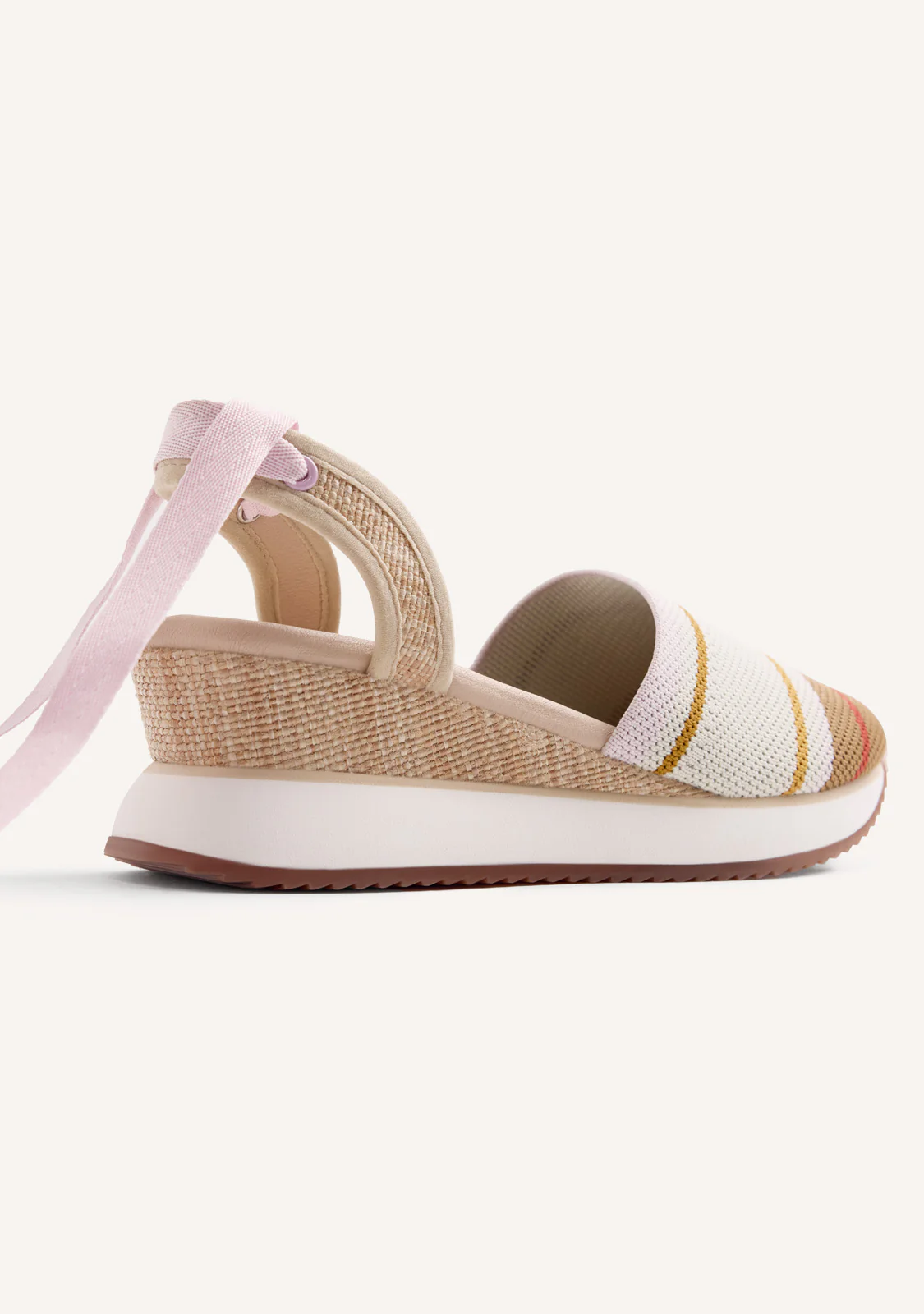 RAFFIA WEDGE ESPADRILLE-STYLE SNEAKERS OZAMIZ - Image 4