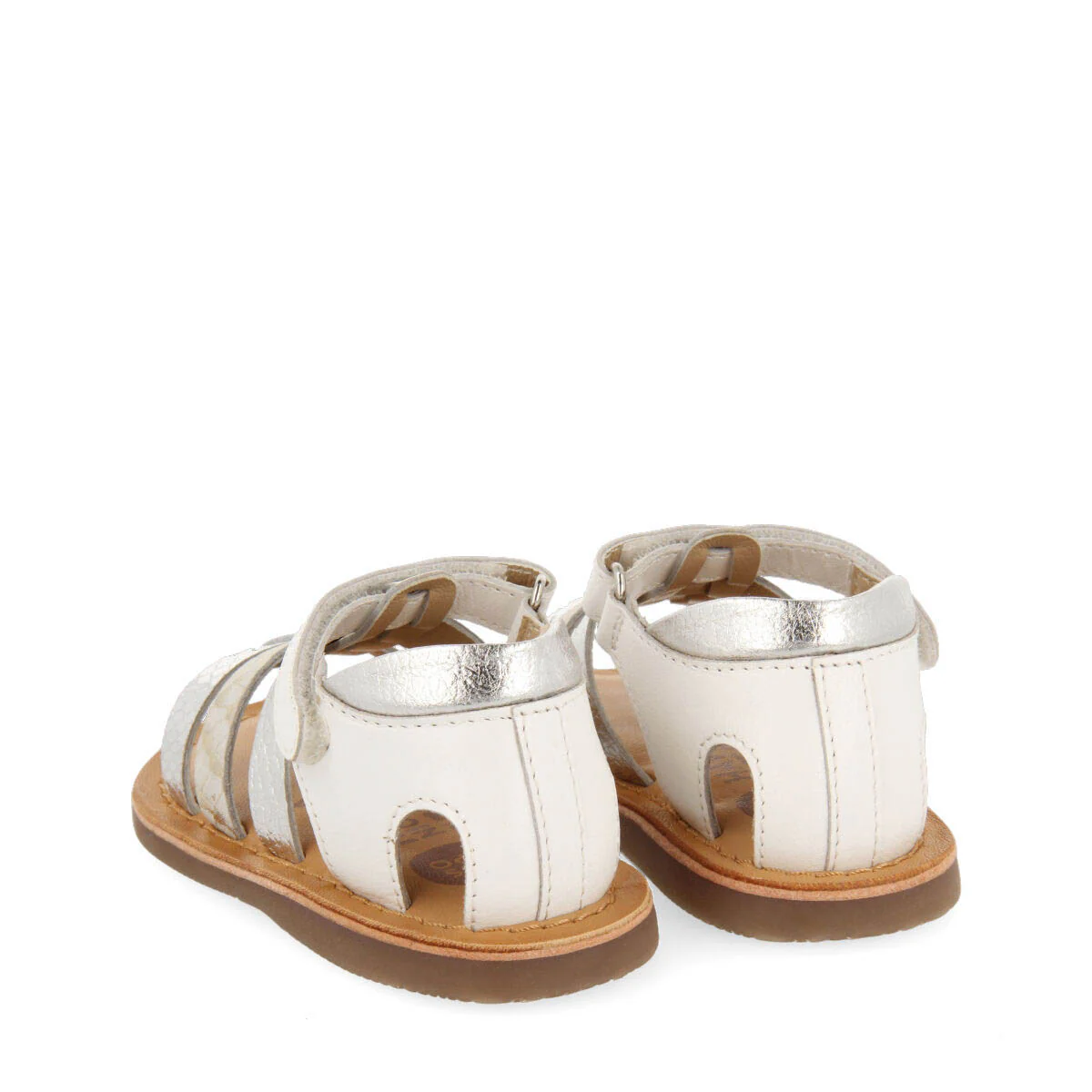 Ragni girls white leather multi strap sandals - Image 4