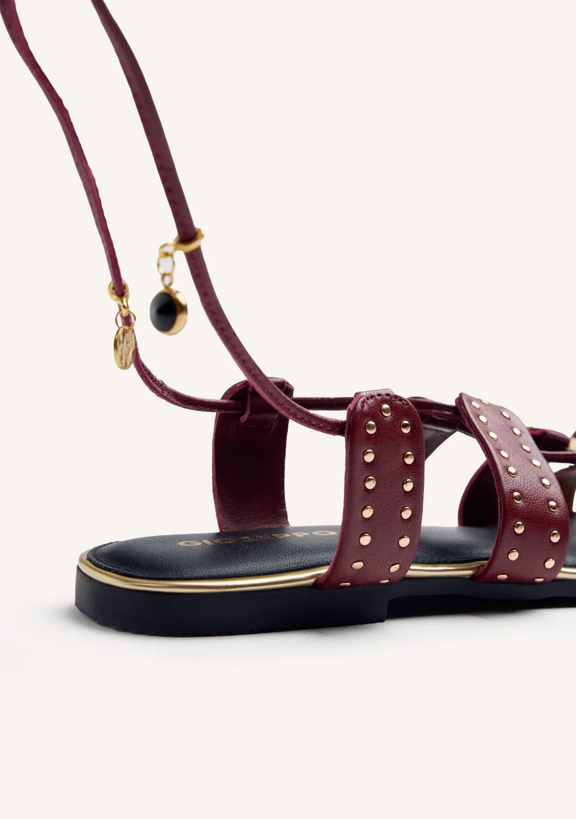 RING AND BEADED LEATHER SANDALS MARSABIT - Image 4