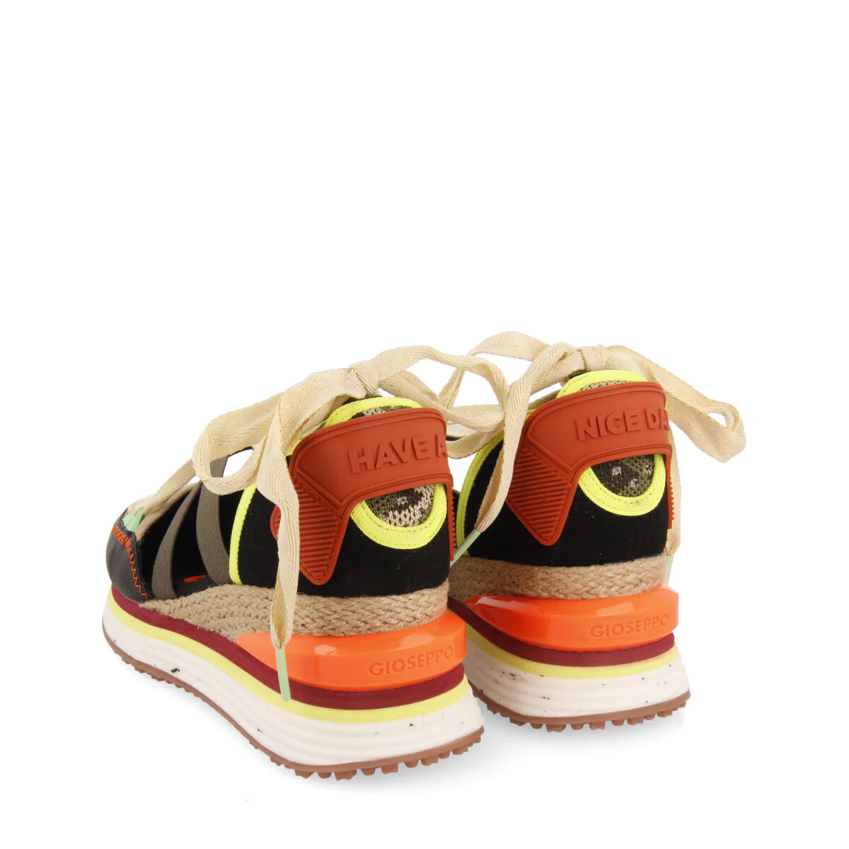 Sangatte women's black espadrille sneakers with wedges - Image 5