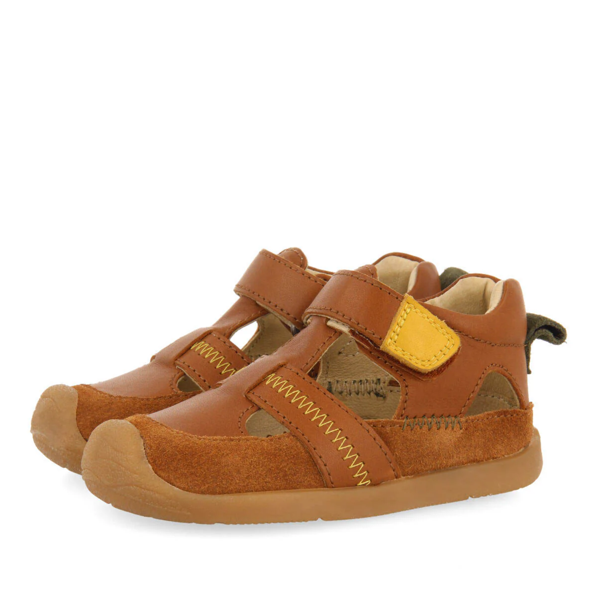 Sermur boys tan leather sandals - Image 2