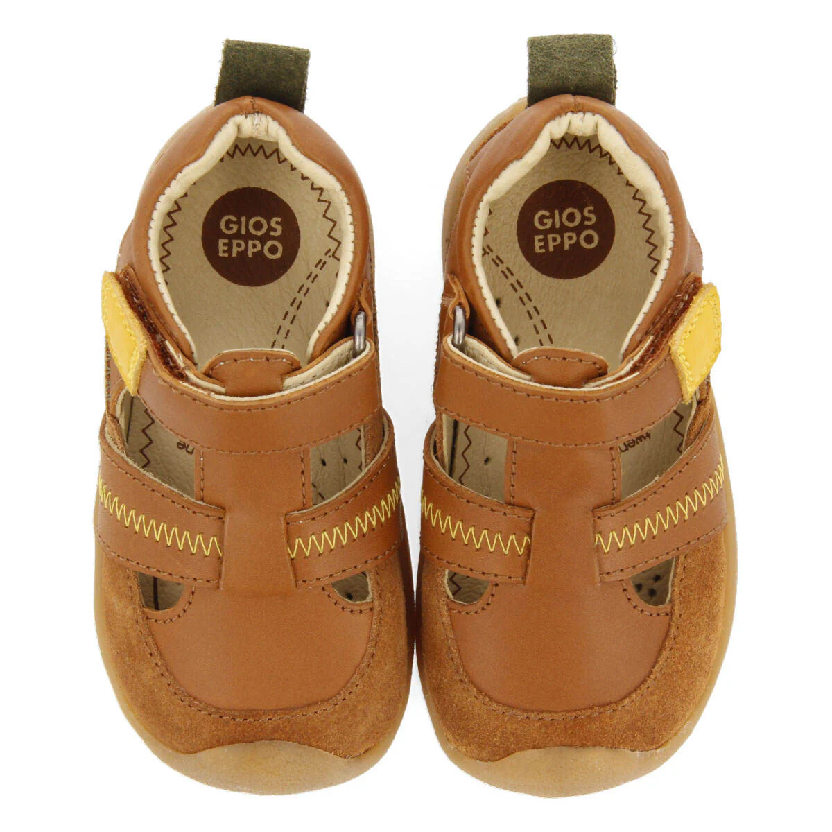Sermur boys tan leather sandals - Image 3