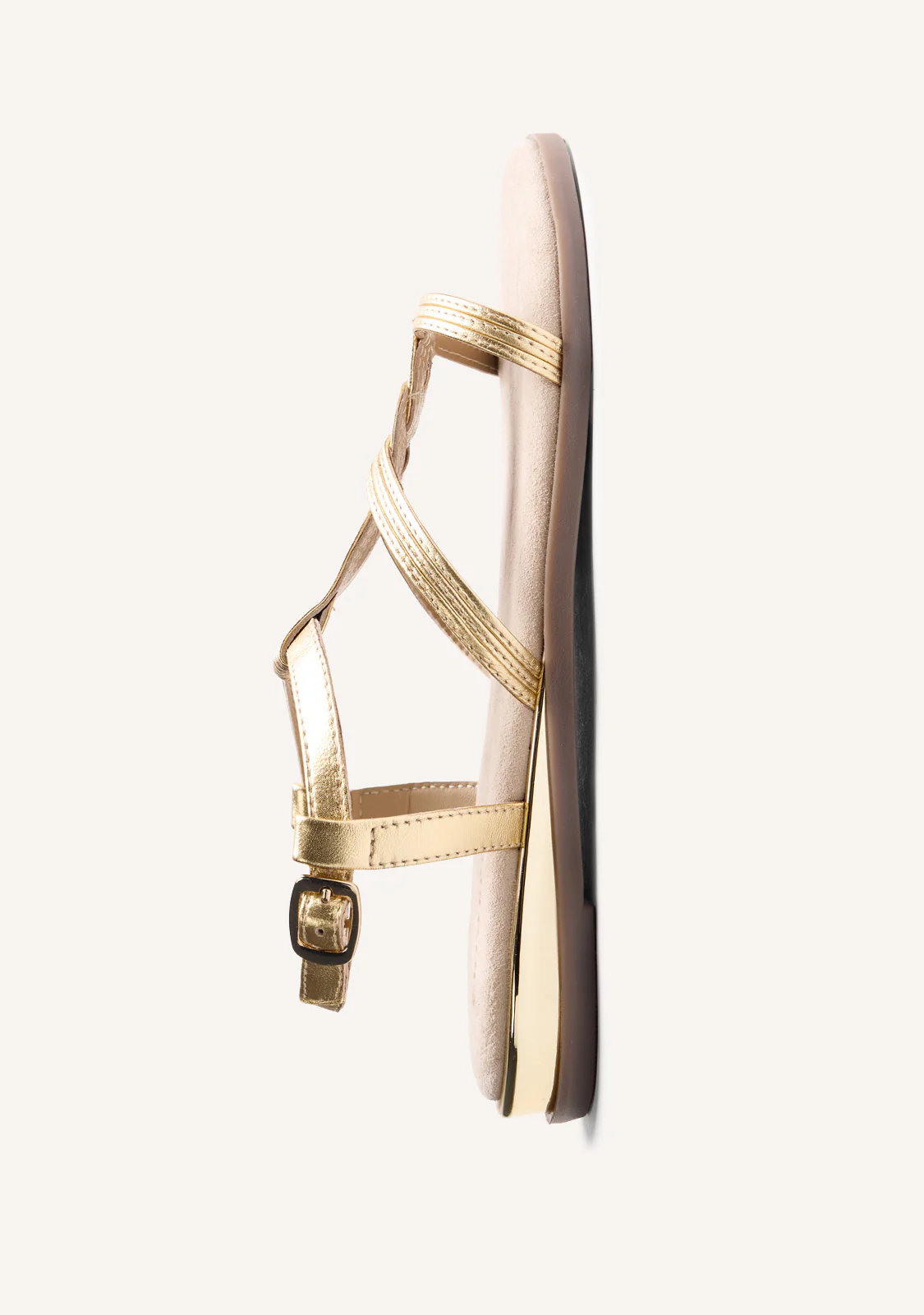 SHINY BRAIDED LEATHER WEDGE SANDALS REDDITCH - Image 4