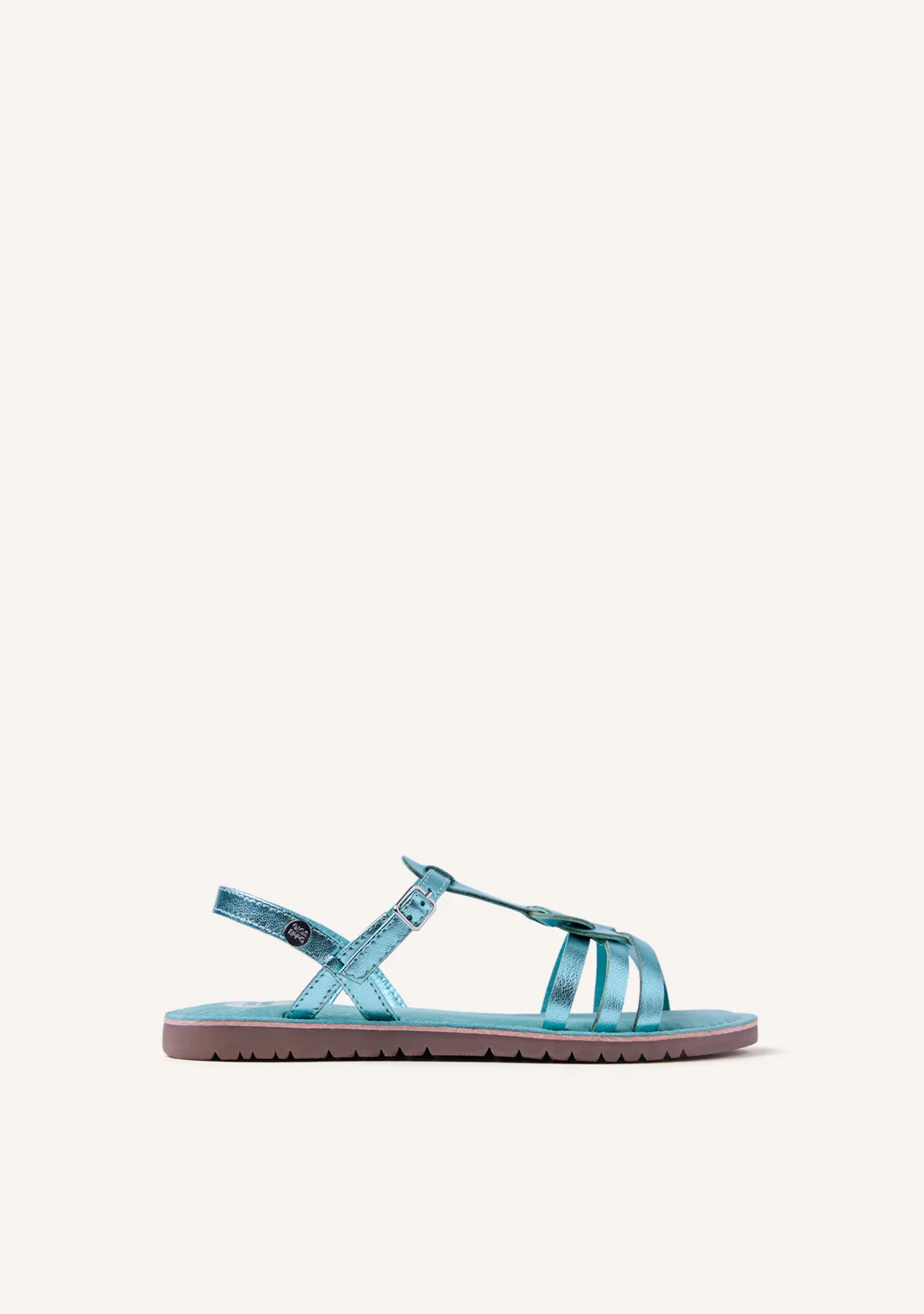 SHINY LEATHER SANDALS BEARSDEN