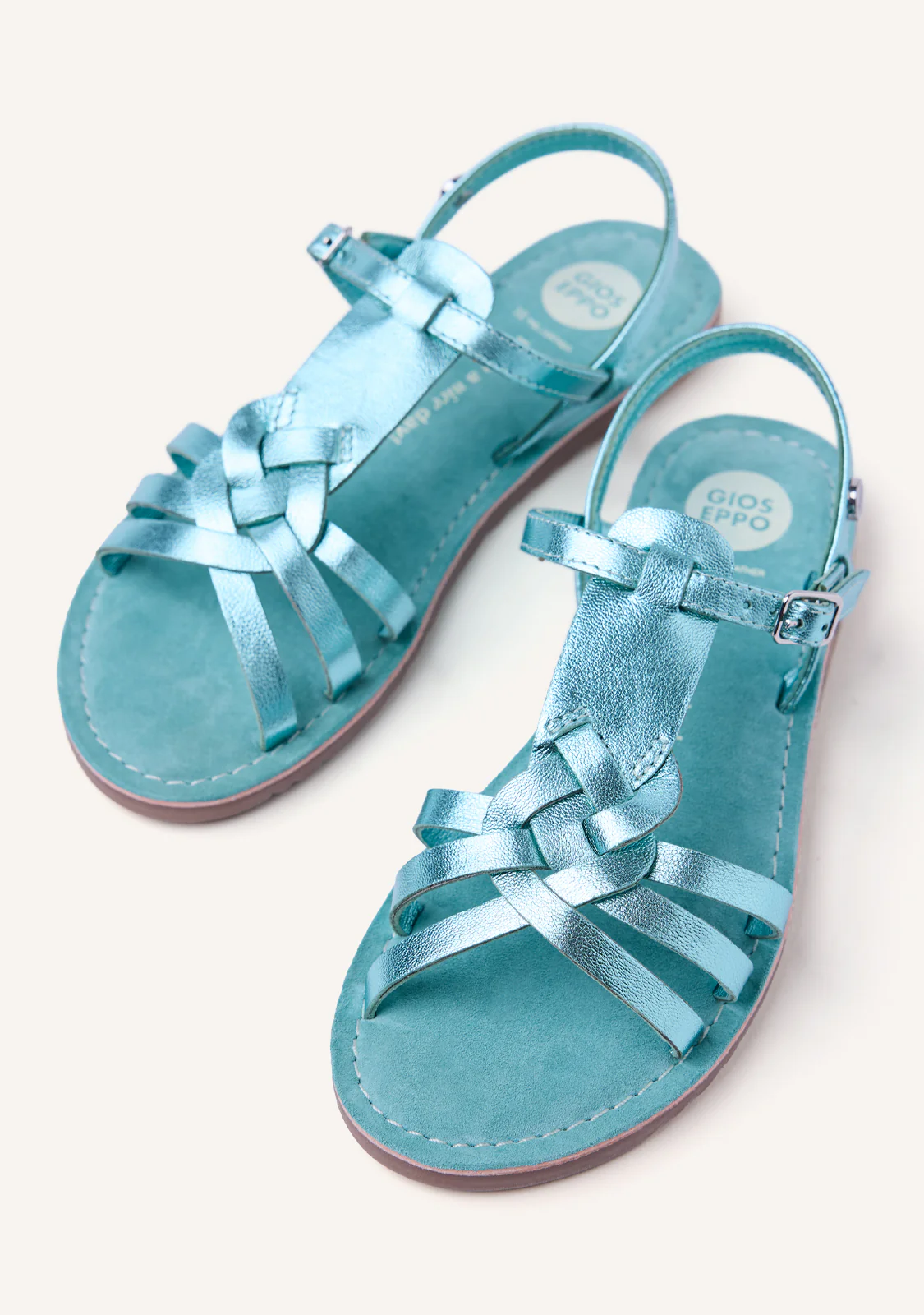 SHINY LEATHER SANDALS BEARSDEN - Image 3
