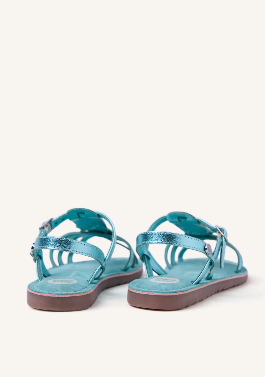 SHINY LEATHER SANDALS BEARSDEN - Image 4