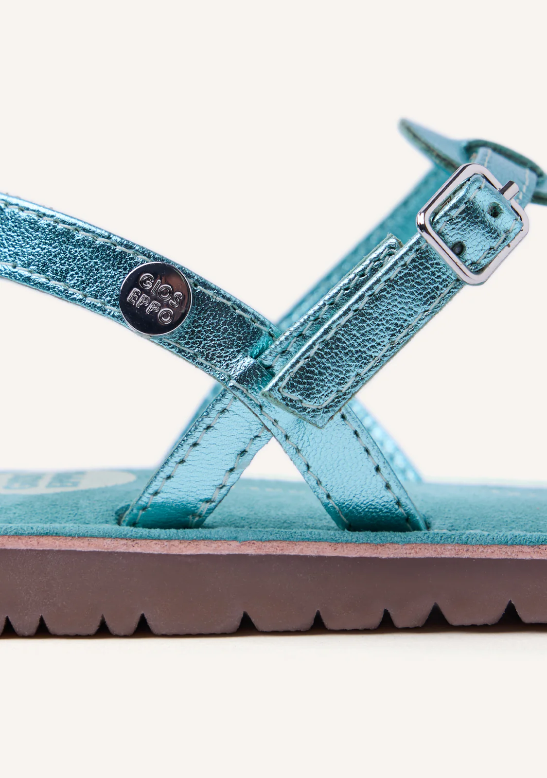 SHINY LEATHER SANDALS BEARSDEN - Image 5