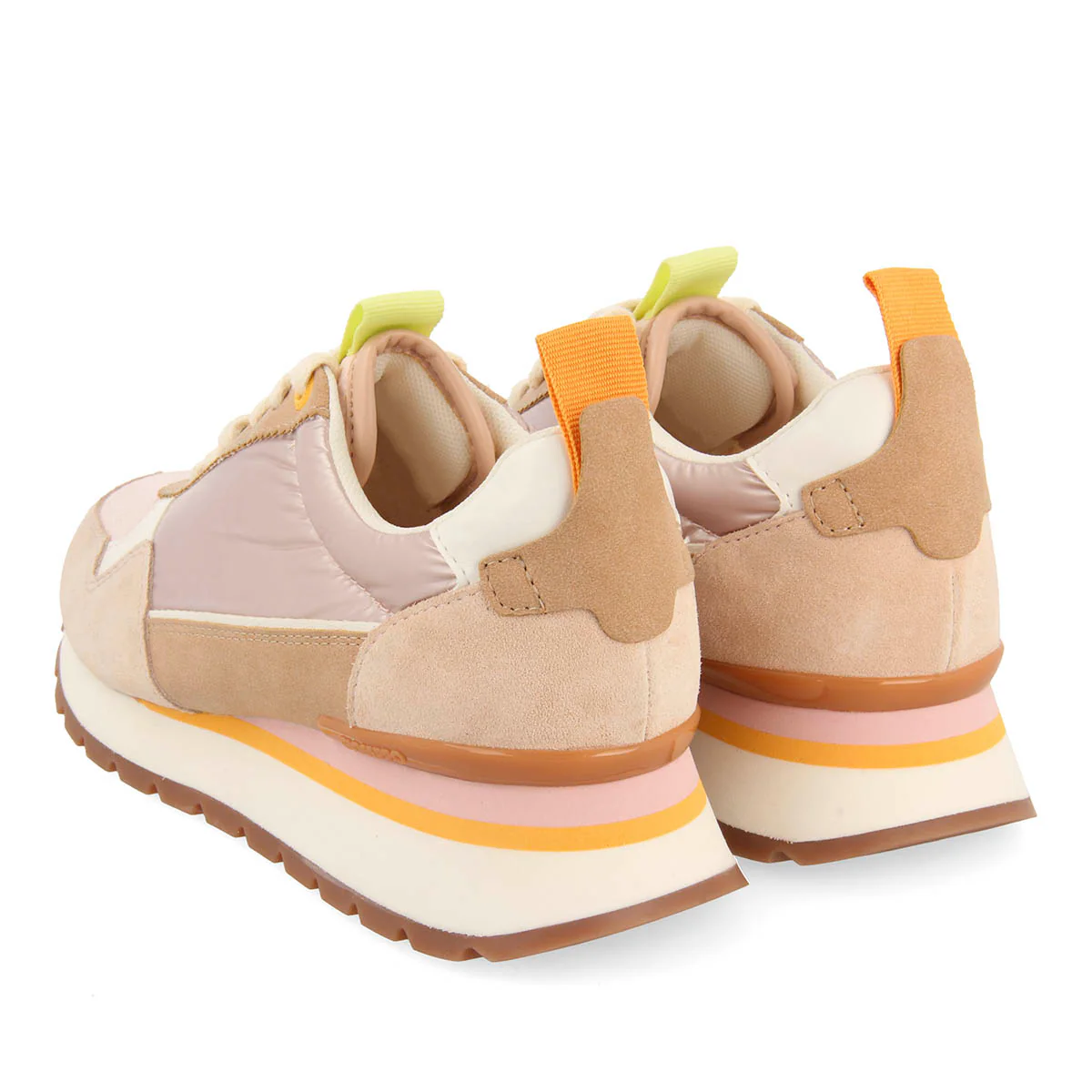 SHINY NUDE SNEAKERS WITH MULTICOLOR DETAILS FOR WOMEN SAMOSET - Image 3