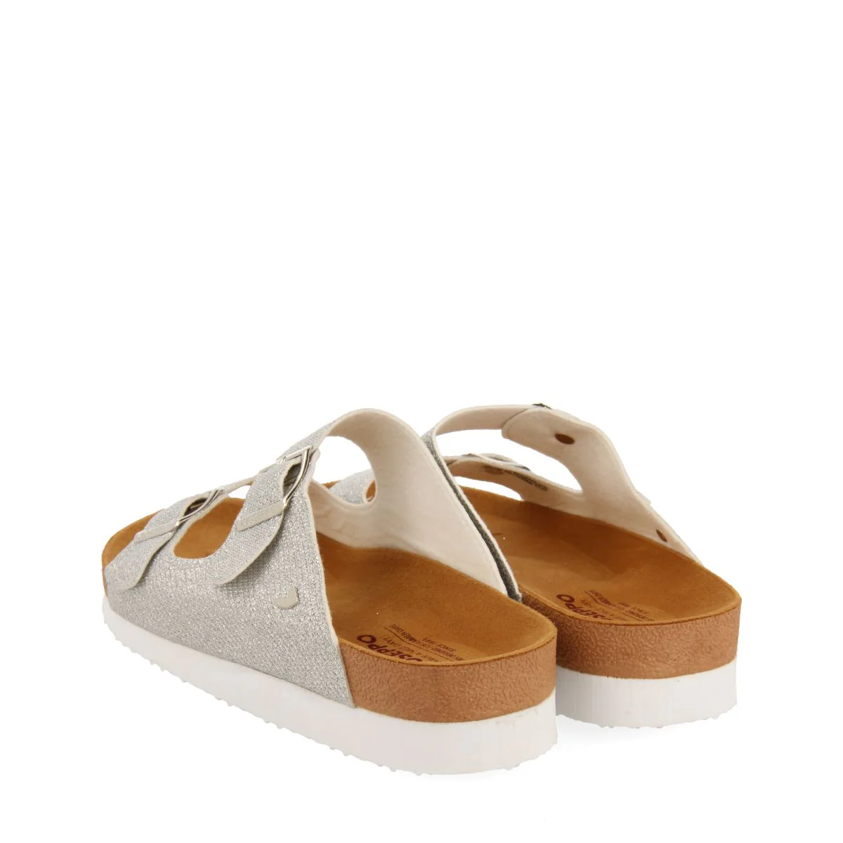 SILVER BIO-STYLE SANDALS WITH STRAPS AND BUCKLE FOR WOMEN MARGATE - Image 3