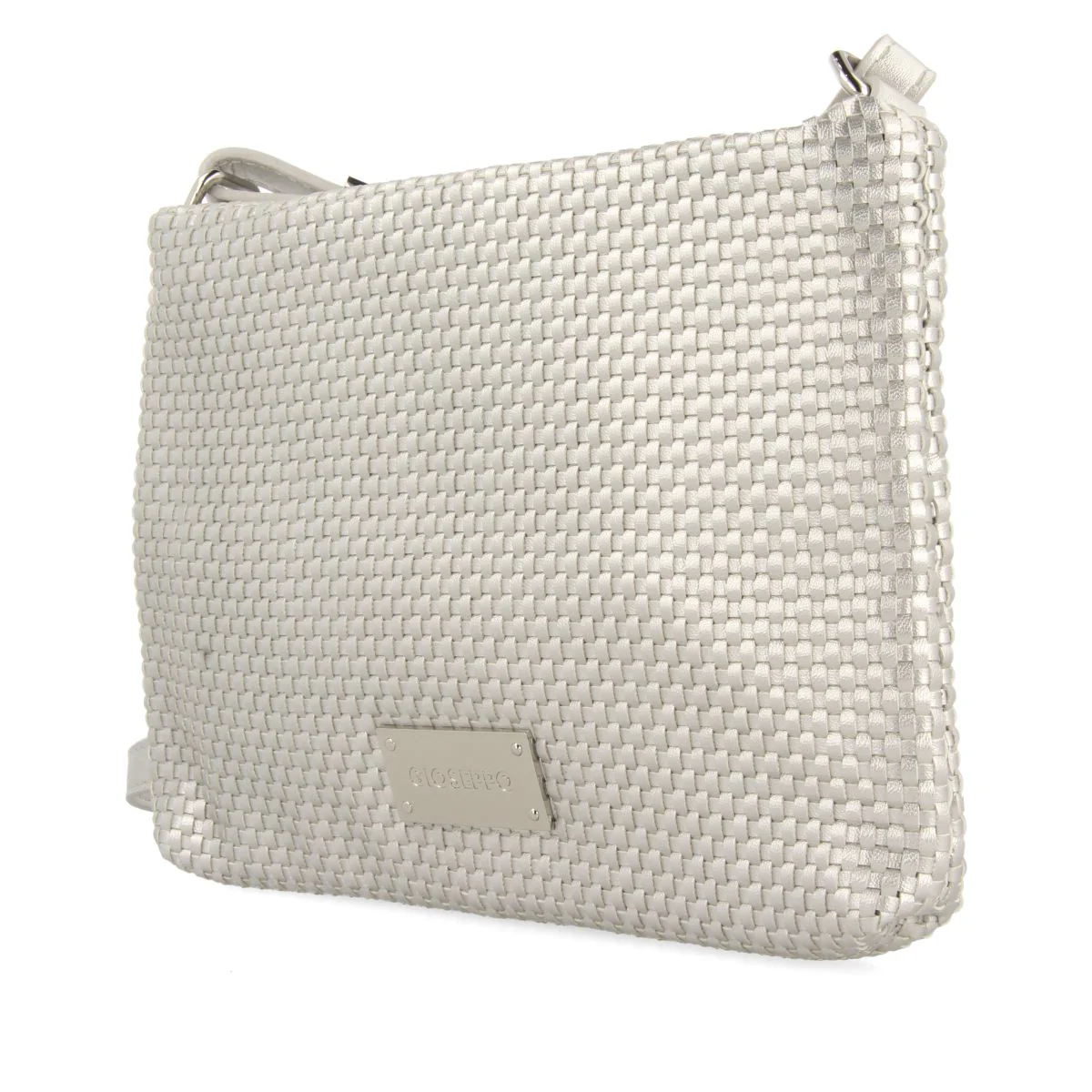 SILVER CROSSBODY BAG WITH MORVAH BRAIDING - Image 3