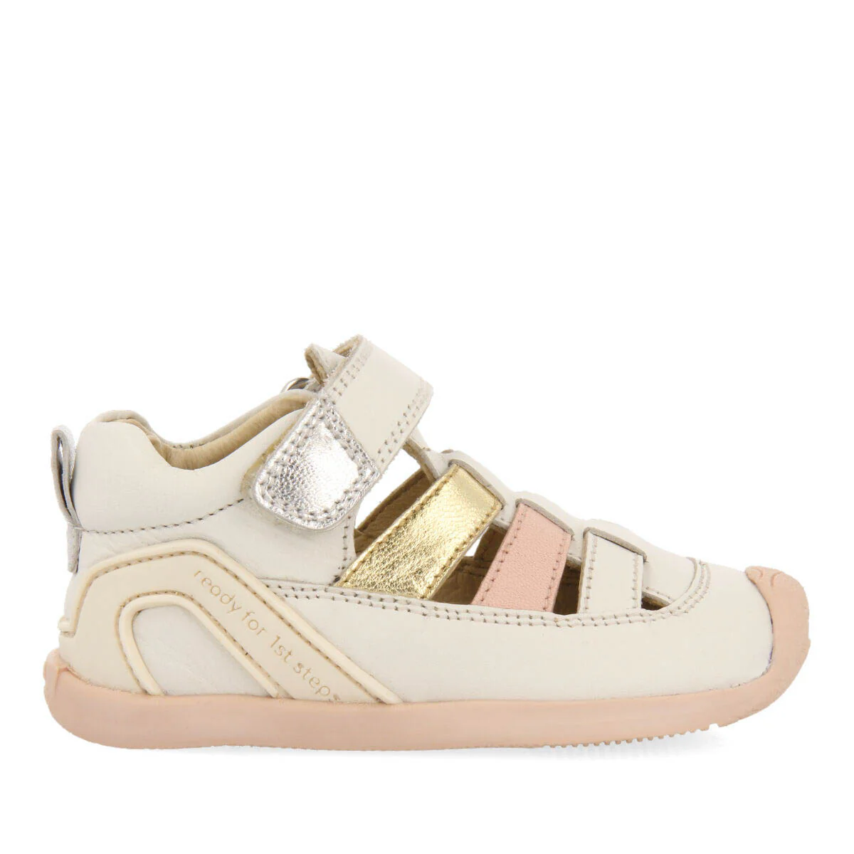 Sinop girls off white multi strap sandals