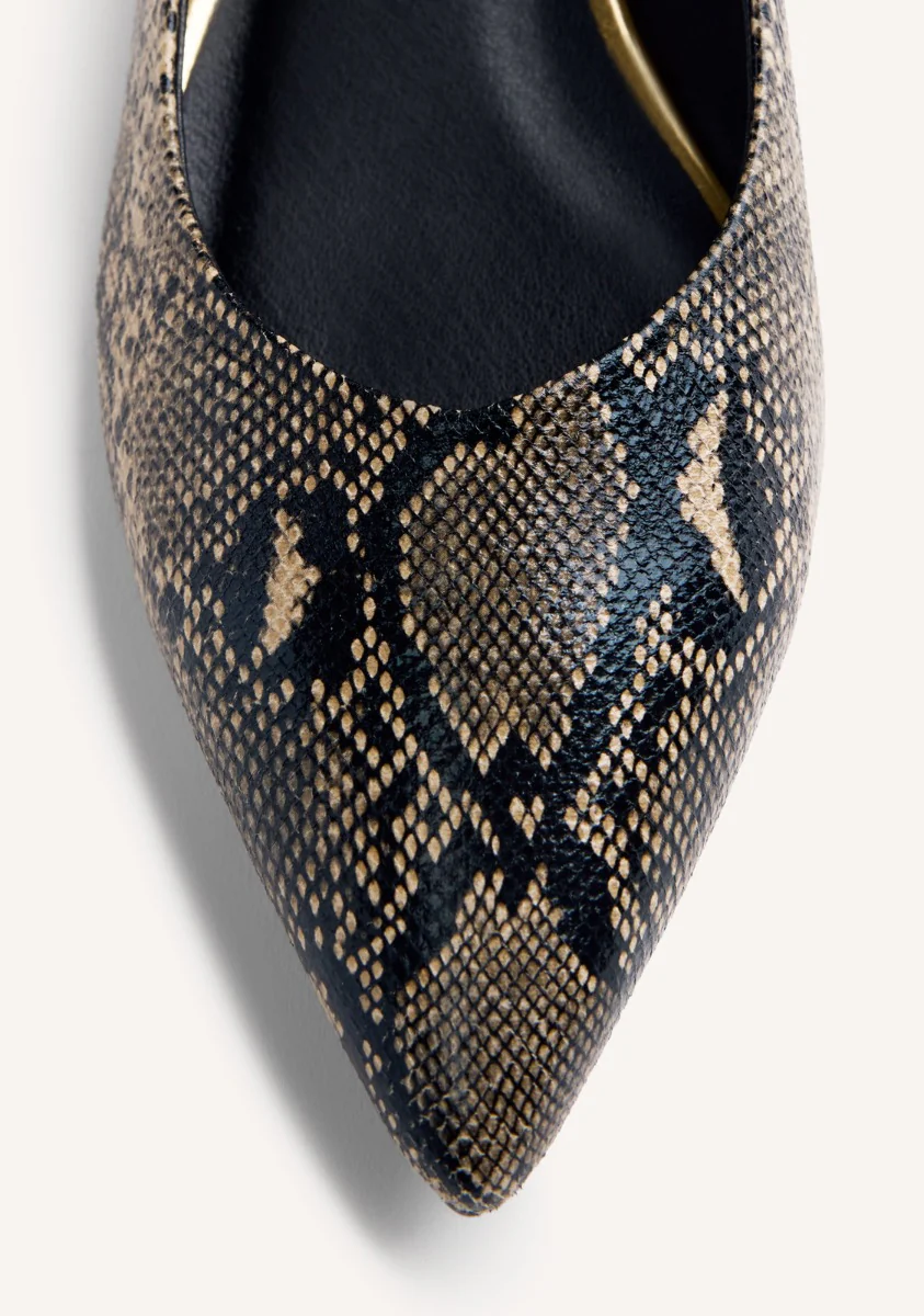 SNAKE EFFECT HEELED SHOES MESICK - Image 6