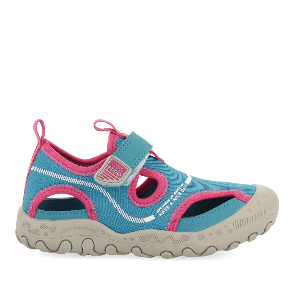 SPORTS FLIP-FLOPS AQUAMARINE COLOR CALIFORNIAN STYLE FOR BOYS AND GIRLS BRIXHAM