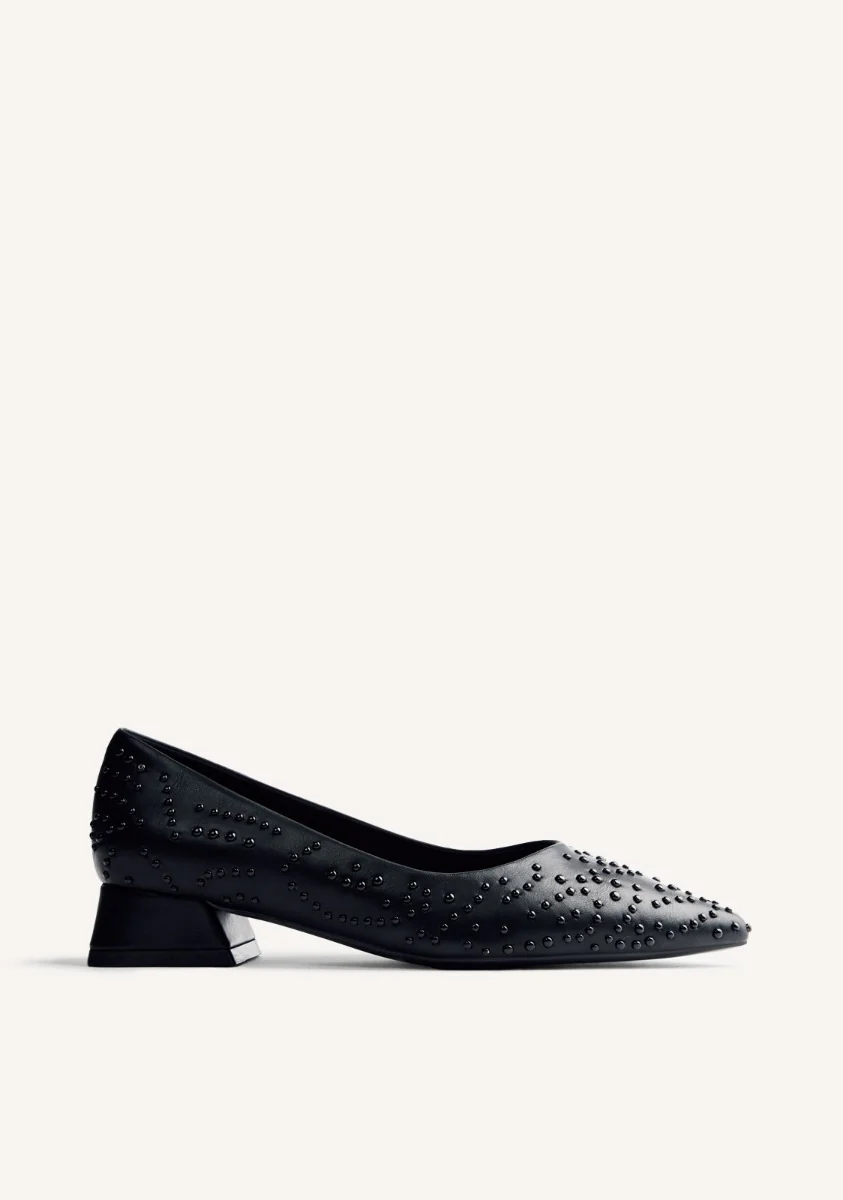 STUDDED HEELED SHOES MADELIA