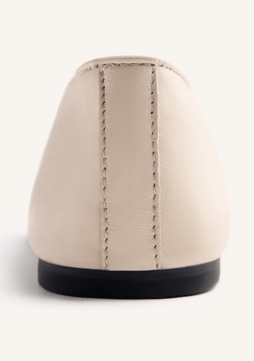 STUDDED LEATHER BALLET FLATS GONVICK - Image 4
