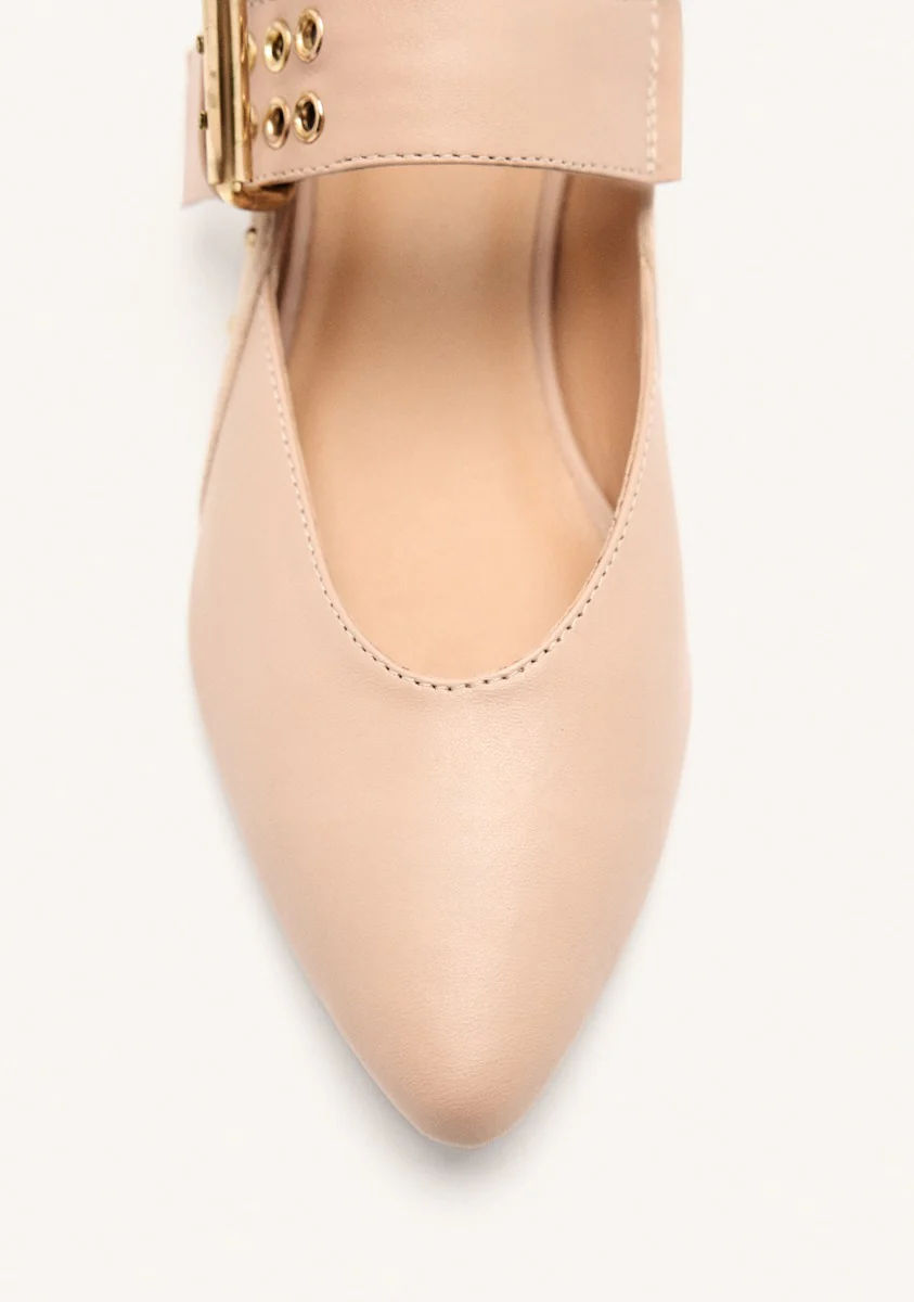 STUDDED LEATHER BALLET FLATS GRANTHAM - Image 3