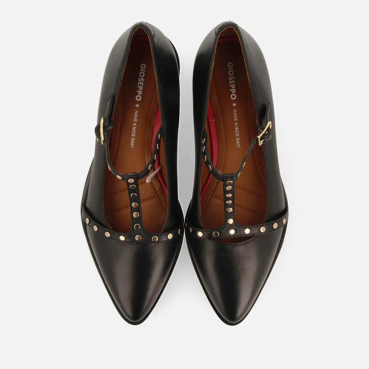 STUDDED LEATHER BALLET FLATS WITH TRACK SOLE WAYLAND - Image 5
