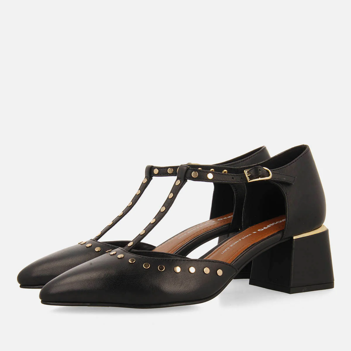 STUDDED LEATHER COURT SHOES SUMEG - Image 2