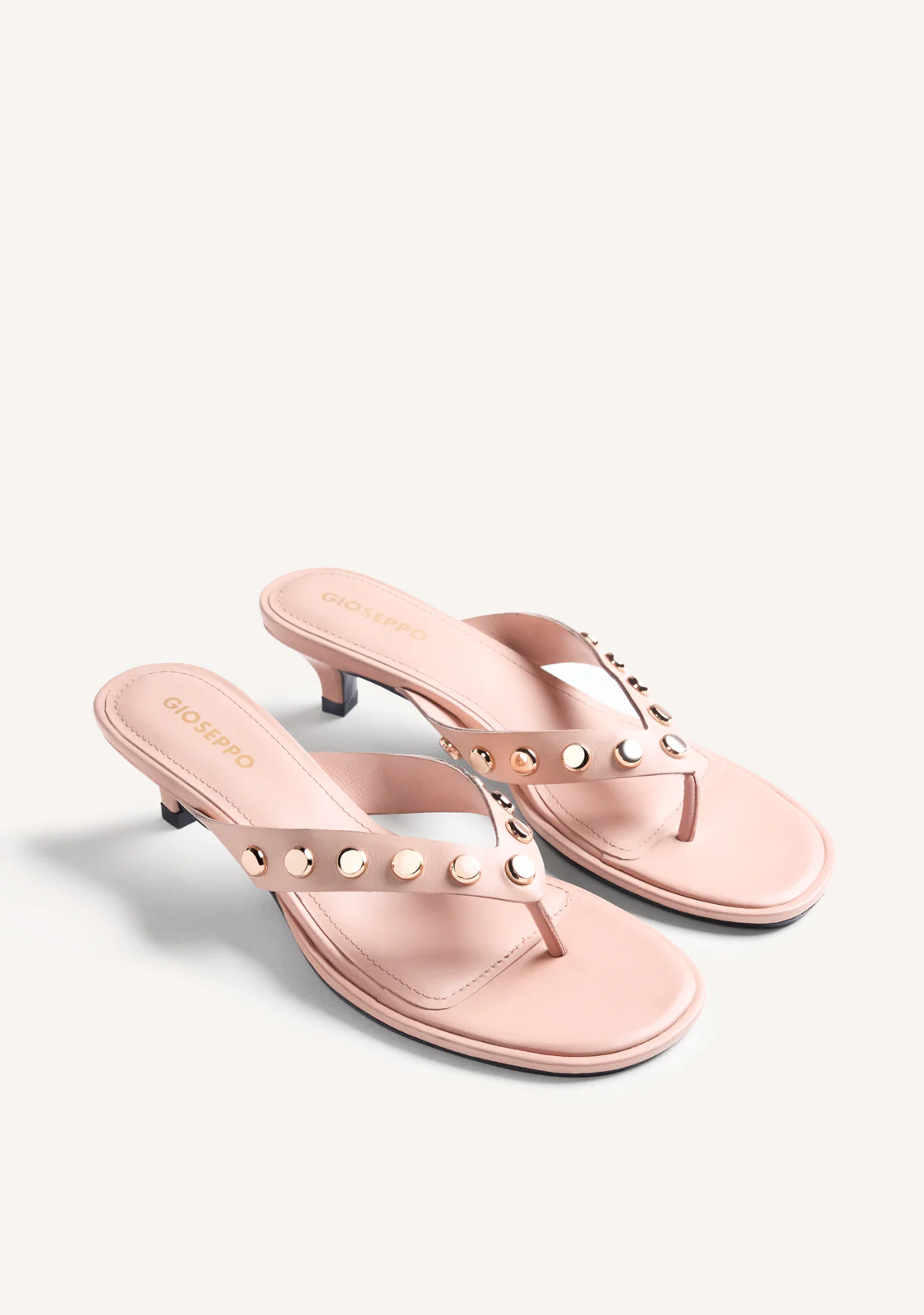 STUDDED LEATHER HEELED SANDALS SOKOTO - Image 4