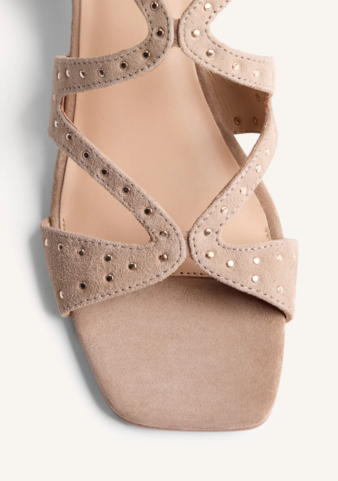 STUDDED LEATHER HEELED SANDALS WATATE - Image 3