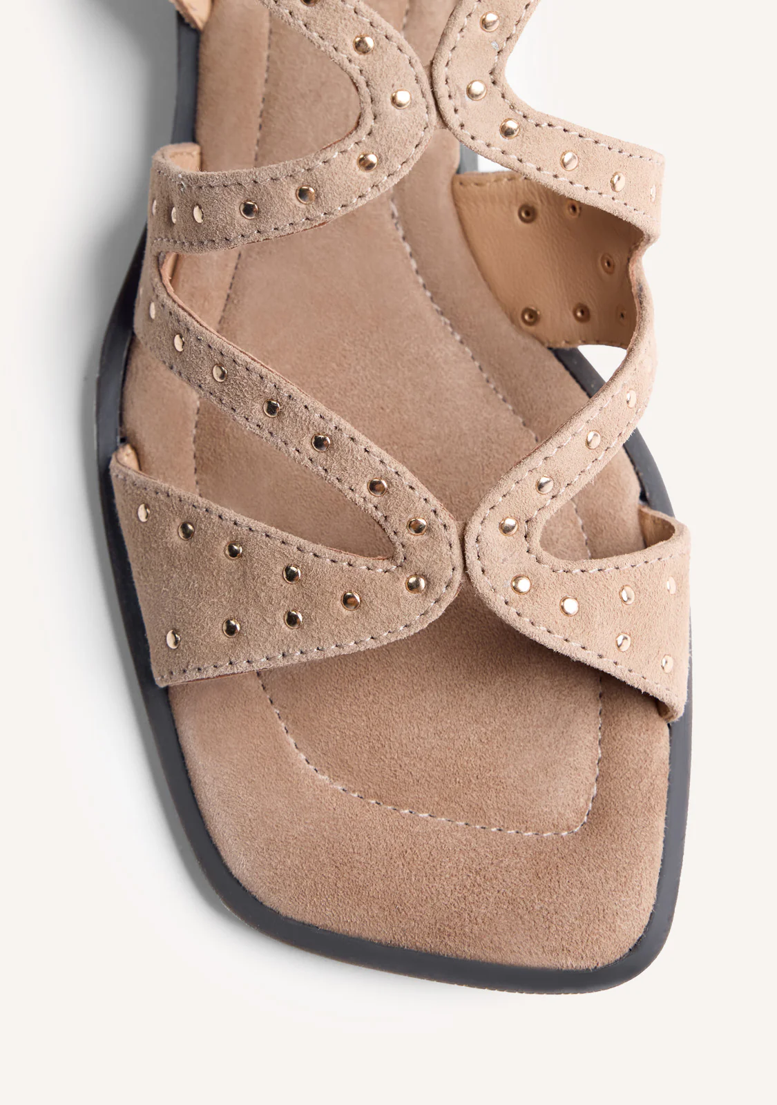 STUDDED LEATHER SANDALS URBANK - Image 3