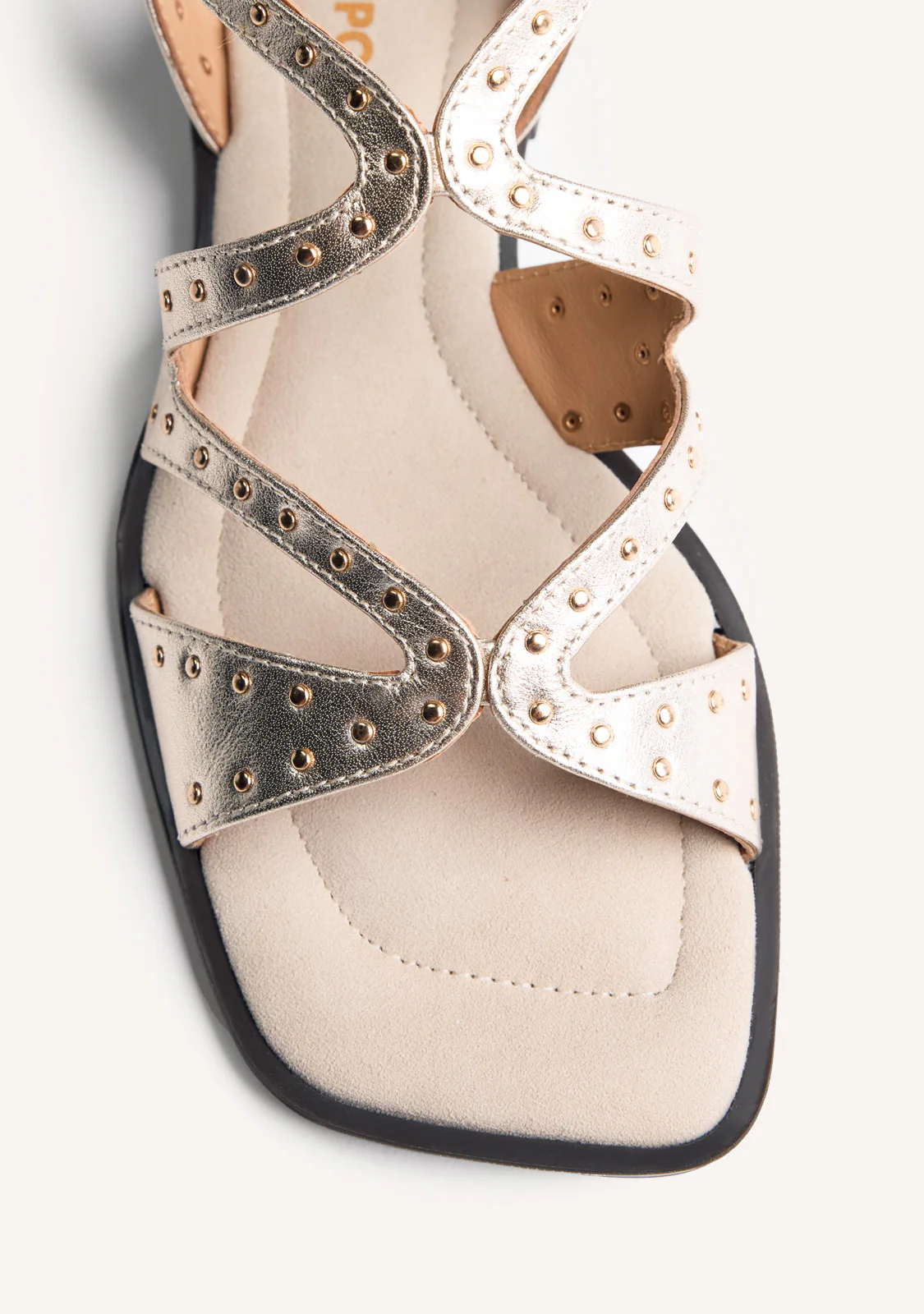 STUDDED LEATHER SANDALS URBANK - Image 3